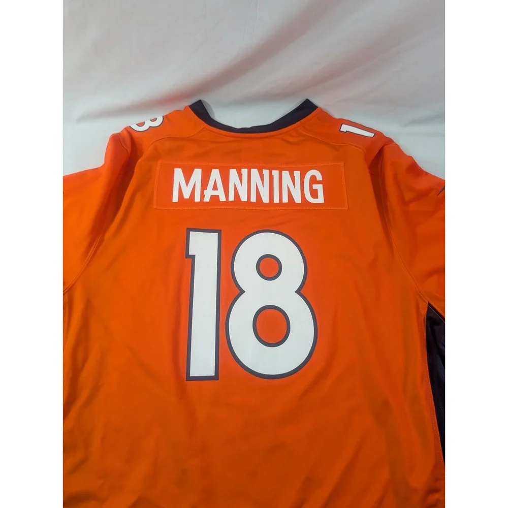 Nike NFL On Field Denver Broncos #18 Manning Jersey Men 2XL Football Super Bowl